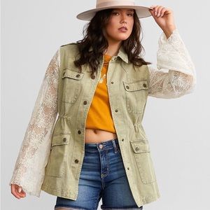 Washed Denim Utility Jacket